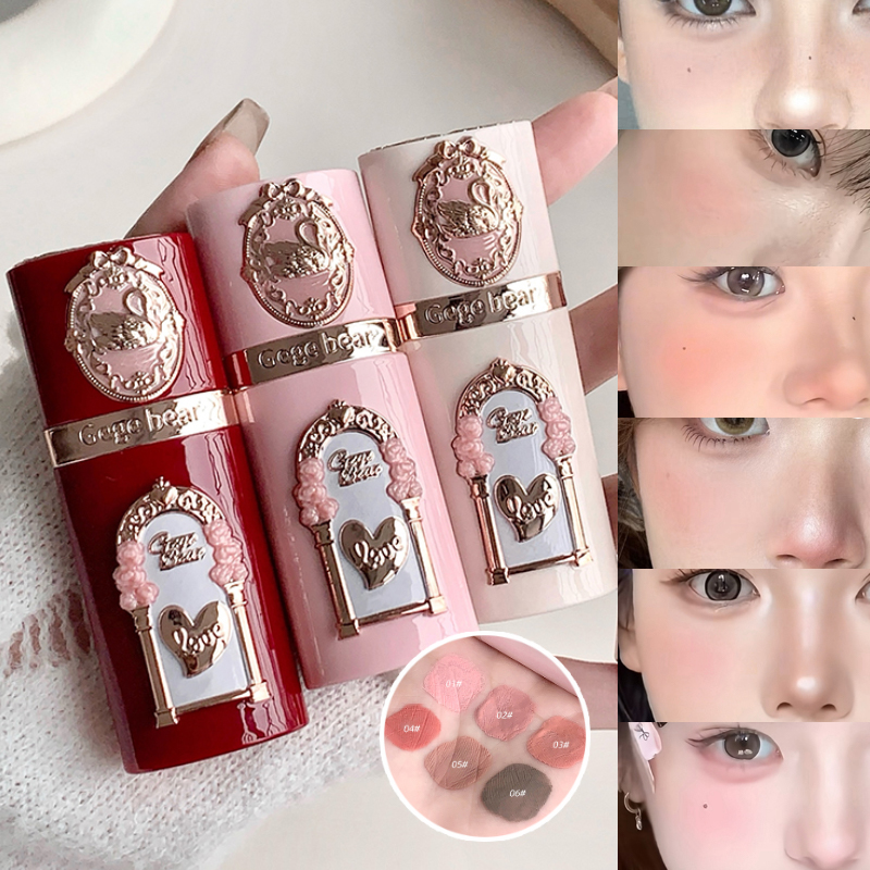 Lip Tint Korean - บลัชออนเนื้อครีมแบบแท่ง GEGE BEAR 6 สี กันน้ำ