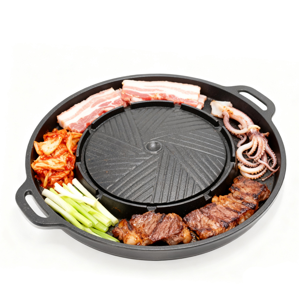 Korean Bbq Grill - กระทะปิ้งย่างเกาหลี KOSUN 2 in 1 แบบกลม