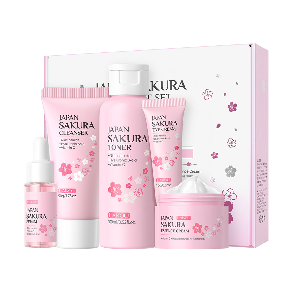 LAIKOU ซากุระ ชุดผลิตภัณฑ์ดูแล - Korean Skincare Routine บทวิจารณ์และราคา