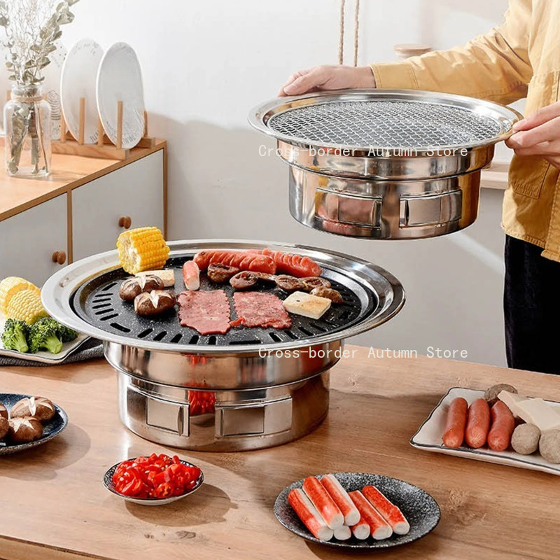 เตาปิ้งย่างบาร์บีคิวเกาหลีขนาด - Korean Bbq Grill บทวิจารณ์และราคา