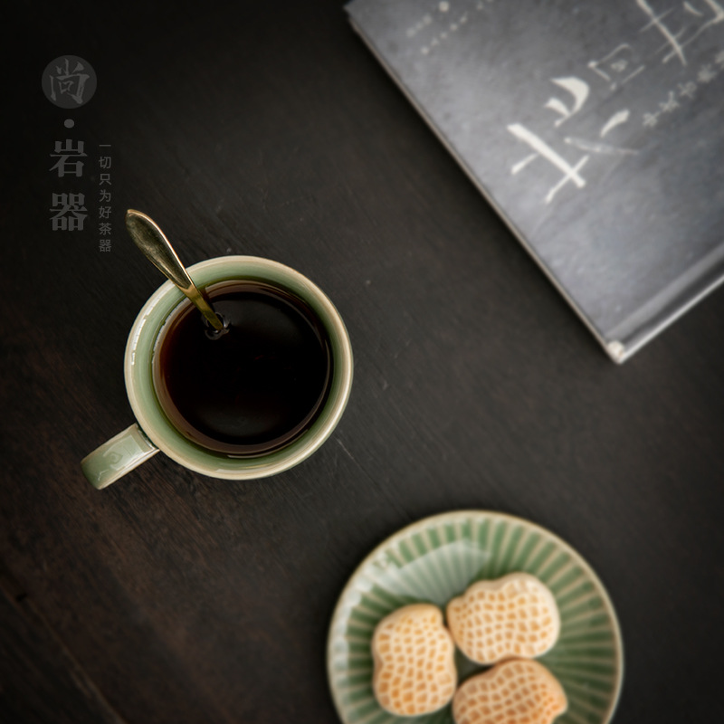ชุดแก้วกาแฟเซรามิกสีเขียวเซลาด - Celadon Ceramic Cup บทวิจารณ์และราคา