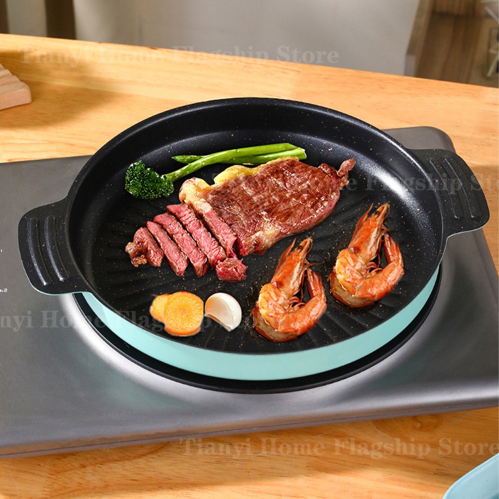 กระทะย่างทรงกลม กระทะบาร์บีคิว - Korean Bbq Grill บทวิจารณ์และราคา