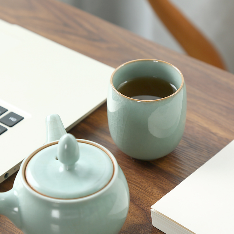 CHANSHOVA-ชุดถ้วยชาพอร์ซเลน,สไ - Celadon Ceramic Cup บทวิจารณ์และราคา