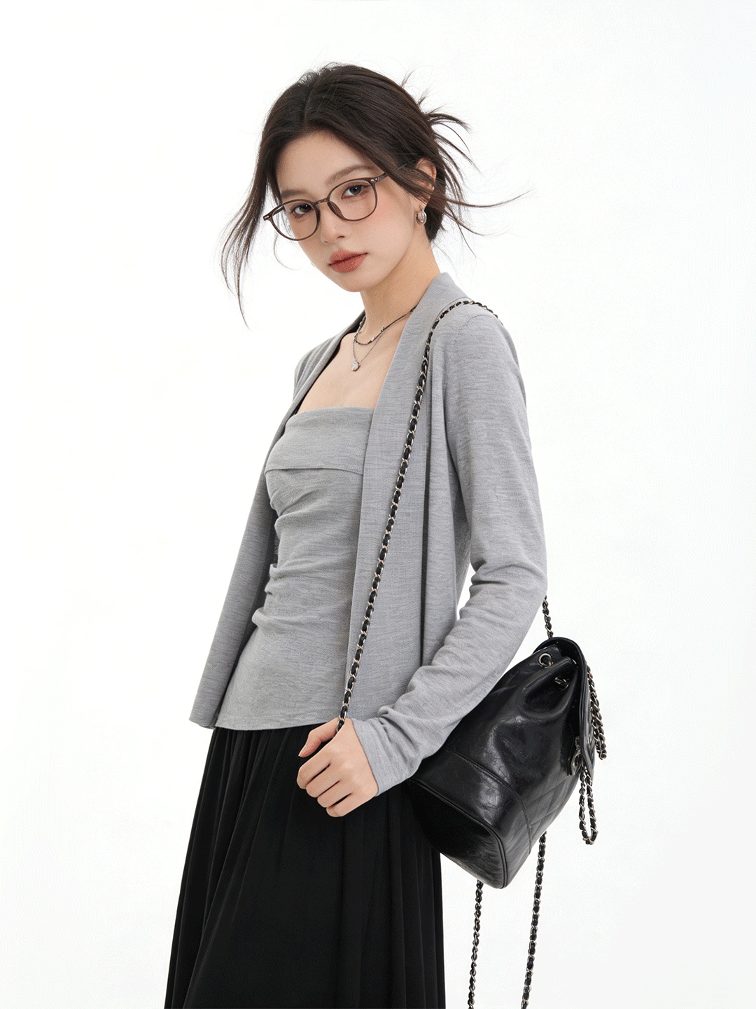 Lush Life เสื้อคาร์ดิแกนถักแบบ - Lifestyle Of Korean บทวิจารณ์และราคา
