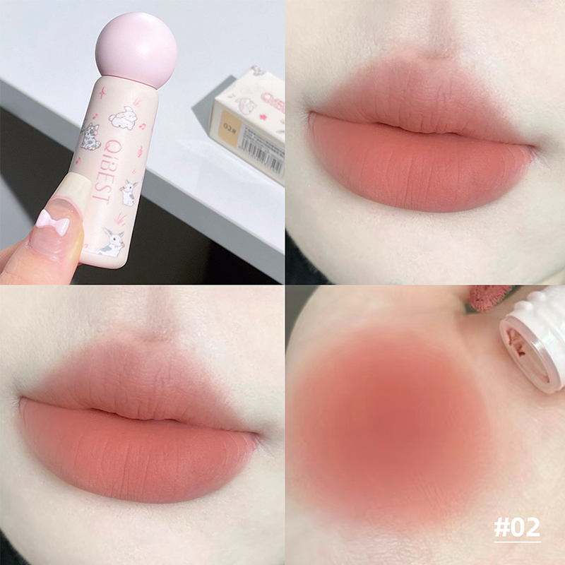 QIBEST Nude Matte Lip Mud กันน - Lip Tint Korean บทวิจารณ์และราคา