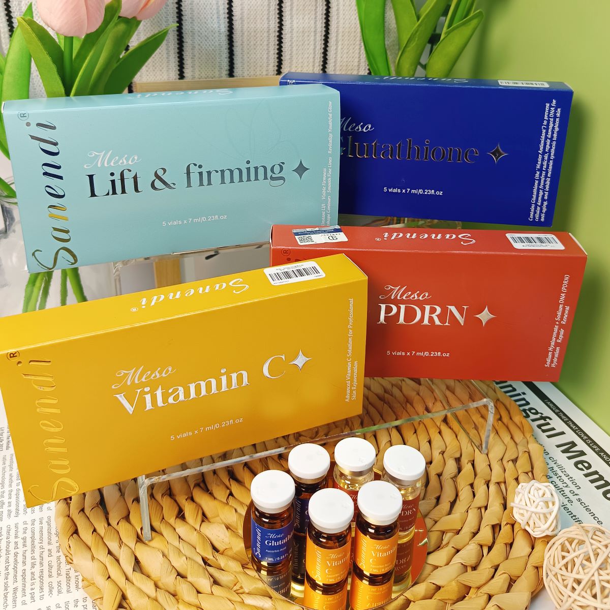 เซ็ตเอสเซนส์บำรุงผิวหน้า ซานเอ - Korean Skincare Routine บทวิจารณ์และราคา