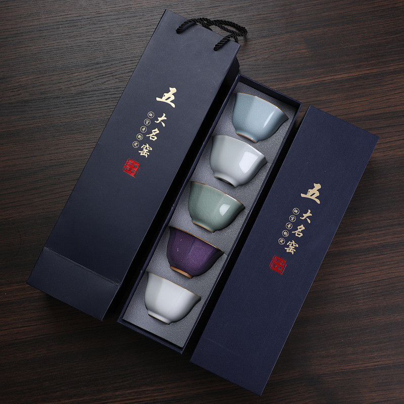 ห้าเตาเผาที่มีชื่อเสียง 5 ถ้วย - Celadon Ceramic Cup บทวิจารณ์และราคา