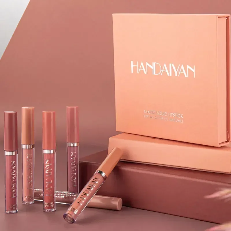 HANDAIYAN 6 ชิ้นลิปสติกชุดแต่ง - Lip Tint Korean บทวิจารณ์และราคา