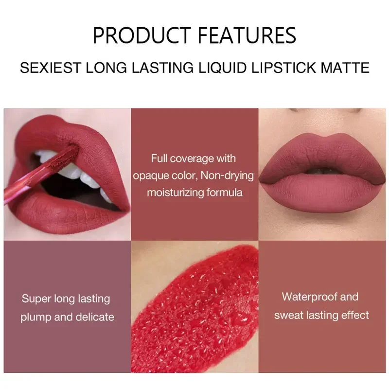 HANDAIYAN 6 ชิ้นลิปสติกชุดแต่ง - Lip Tint Korean บทวิจารณ์และราคา