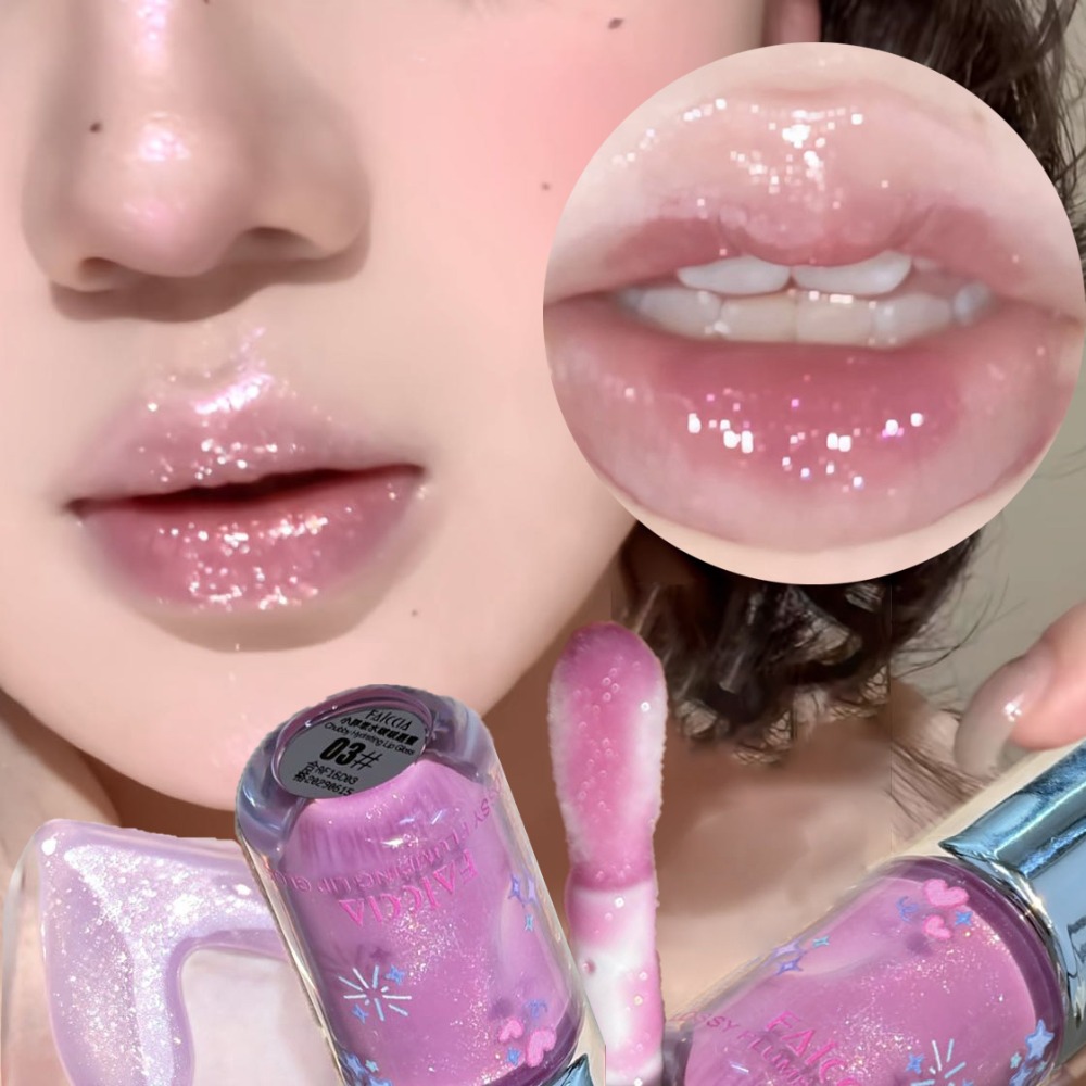 ลิปกลอสสีฟ้าประกายวิบวับ เนื้อ - Lip Tint Korean บทวิจารณ์และราคา