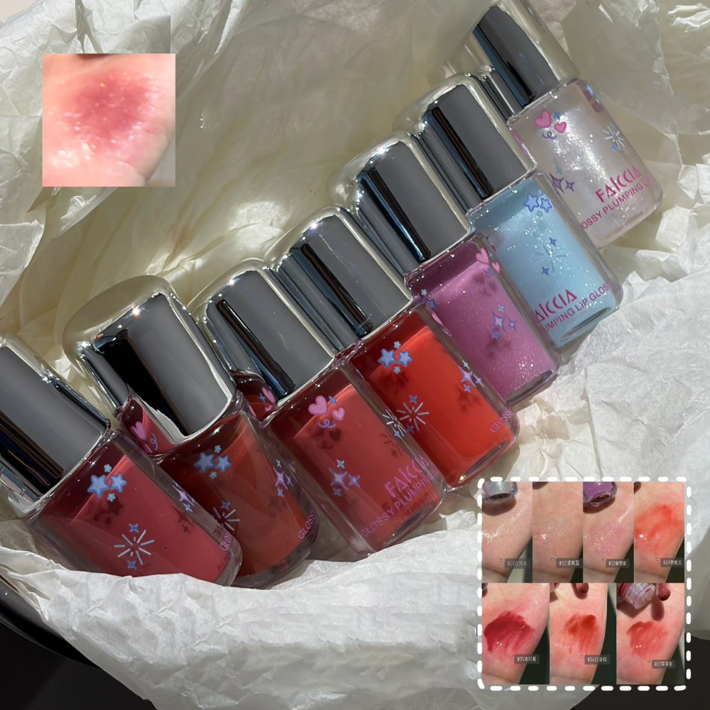 ลิปกลอสสีฟ้าประกายวิบวับ เนื้อ - Lip Tint Korean บทวิจารณ์และราคา