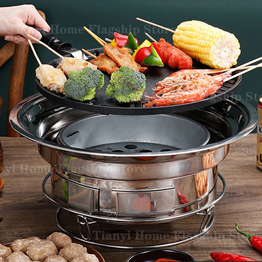เตาปิ้งย่างถ่านสแตนเลส เตาคาร์ - Korean Bbq Grill บทวิจารณ์และราคา