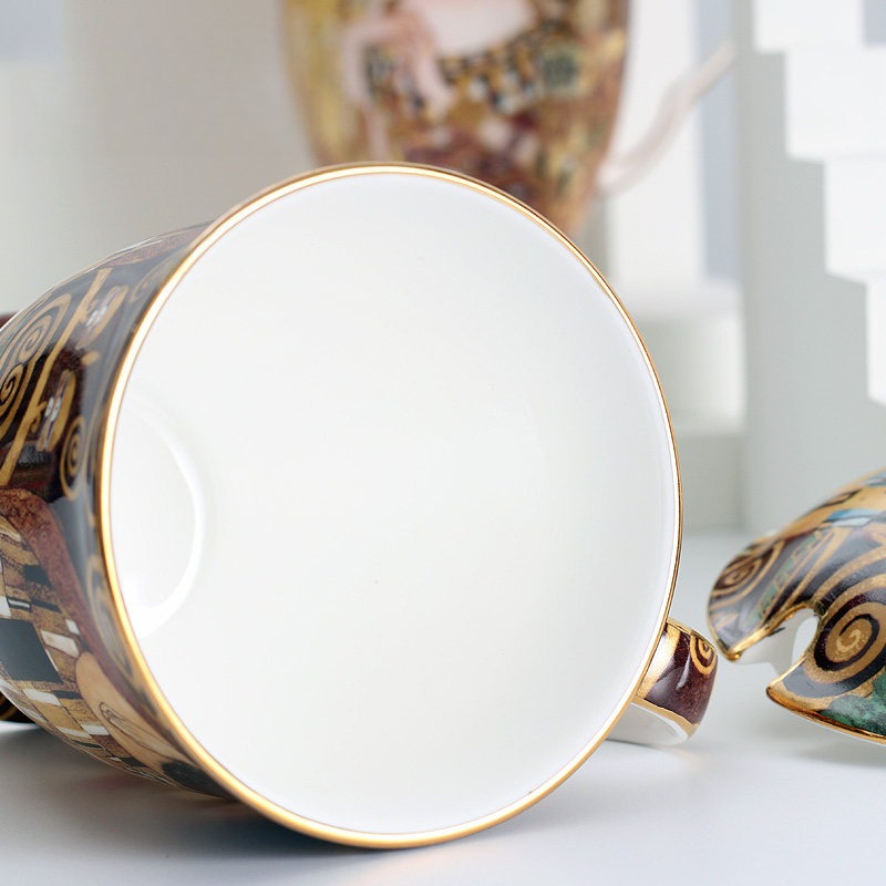 แก้วเซรามิกยุโรปพร้อมฝาและช้อน - Celadon Ceramic Cup บทวิจารณ์และราคา