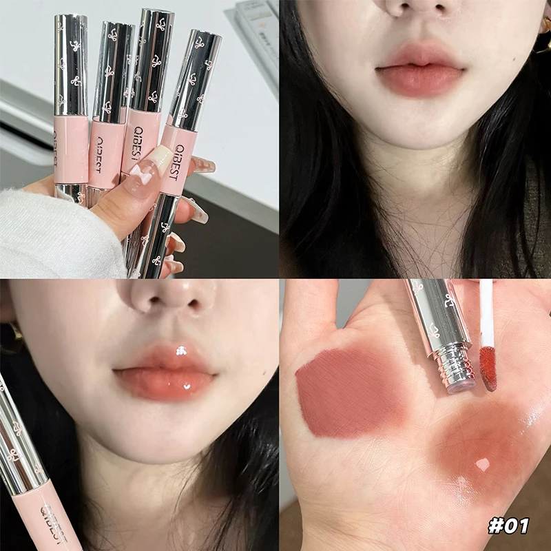 ลิปสติกเนื้อแมทแบบสองหัว QIBES - Lip Tint Korean บทวิจารณ์และราคา