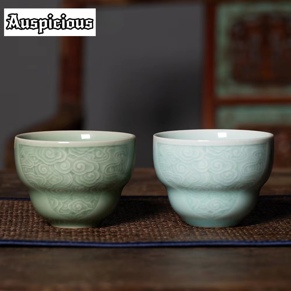 ถ้วยชาศิลาดลทำด้วยมือ100มล. ถ้ - Celadon Ceramic Cup บทวิจารณ์และราคา
