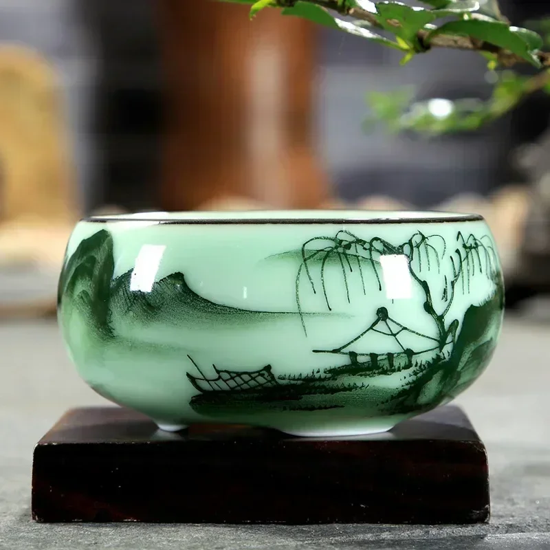 ถ้วยชาเซรามิก 1 ชิ้น เซลาดอน ล - Celadon Ceramic Cup บทวิจารณ์และราคา