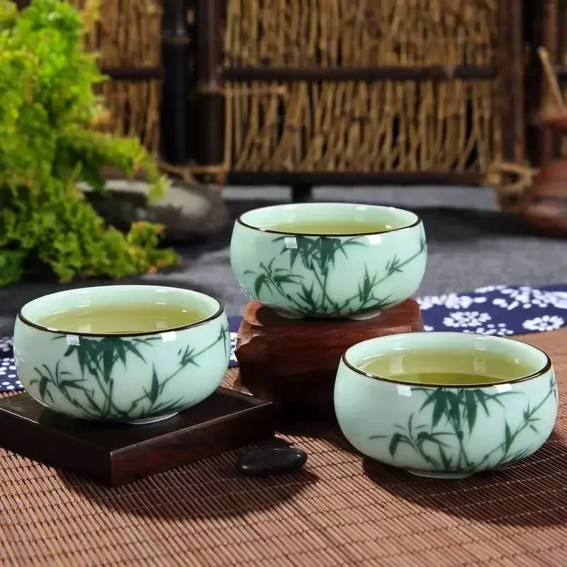 ถ้วยชาเซรามิก 1 ชิ้น เซลาดอน ล - Celadon Ceramic Cup บทวิจารณ์และราคา